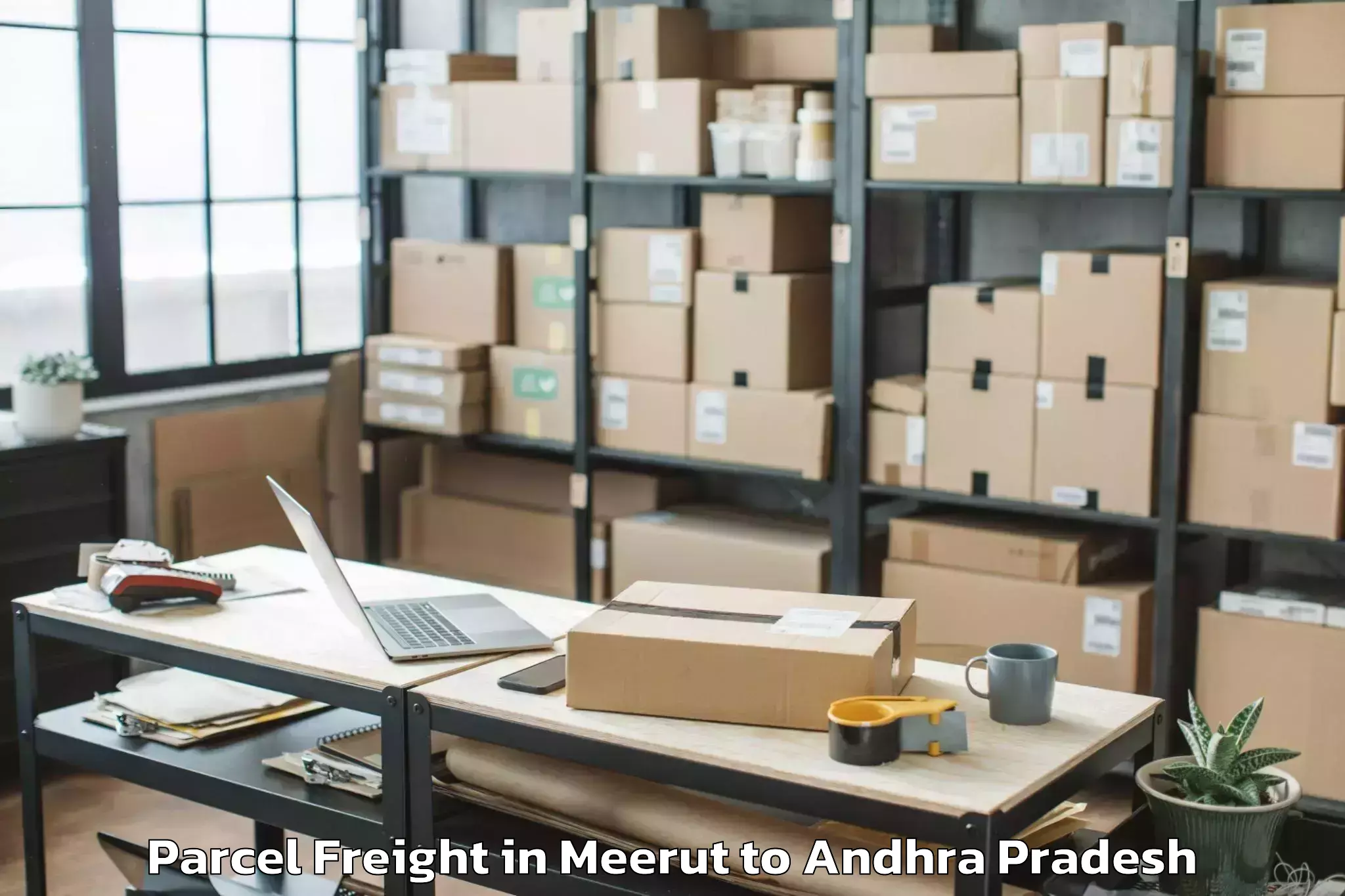 Hassle-Free Meerut to Kadapa Parcel Freight